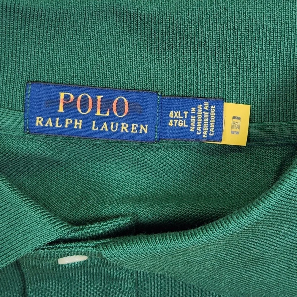 Polo Ralph Lauren Color Block Rugby Shirt 4XLT Big and Tall multicolor New
